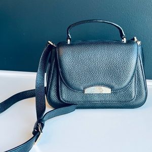 Black Pebbled Leather Kate Spade Crossbody Bag